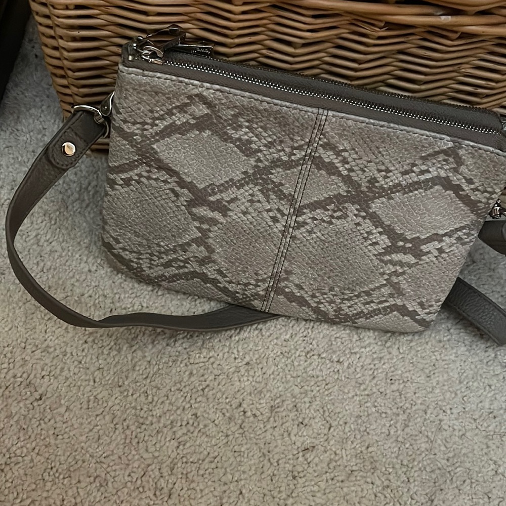 Snakeskin crossbody bag